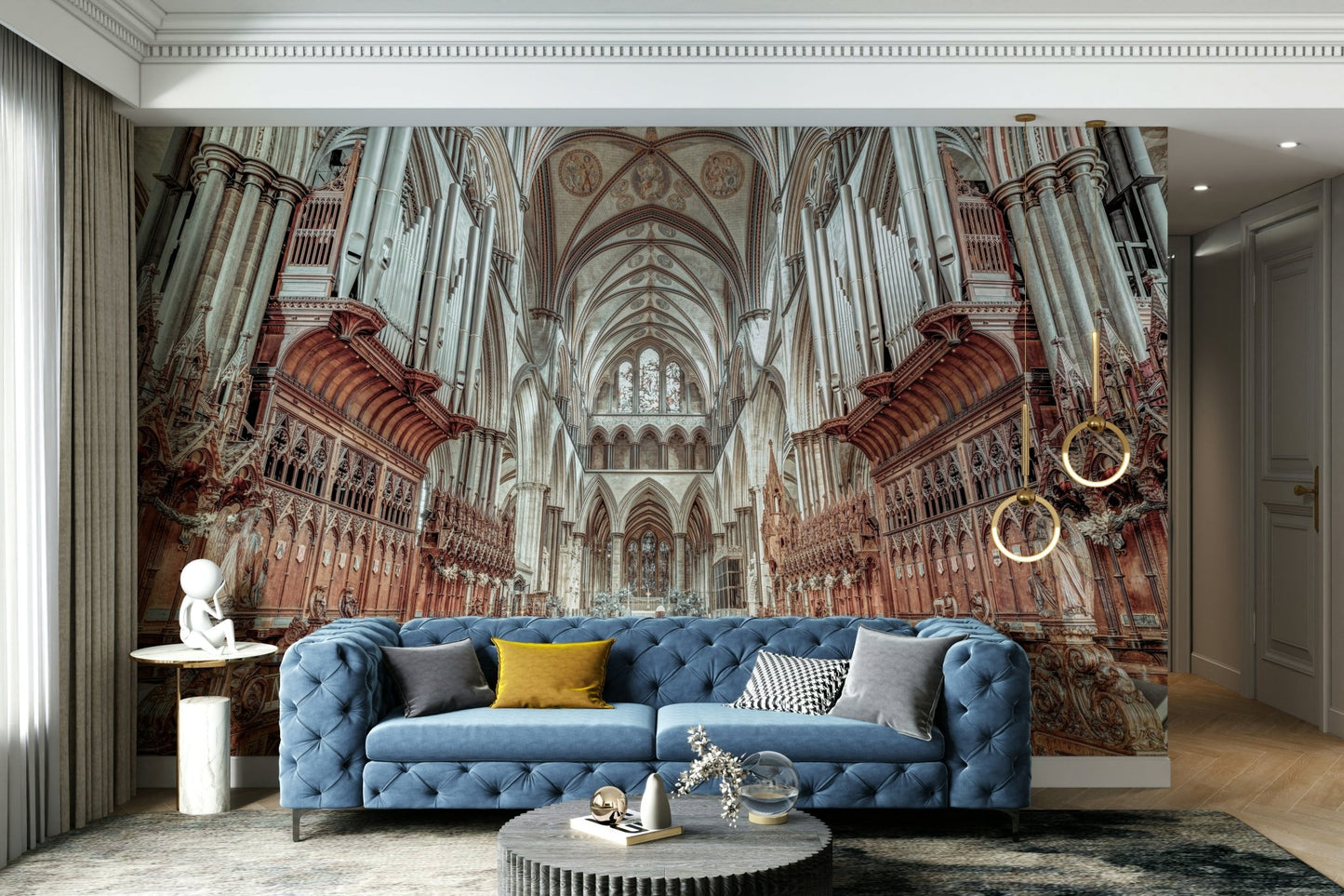 Grand hall perspective.

