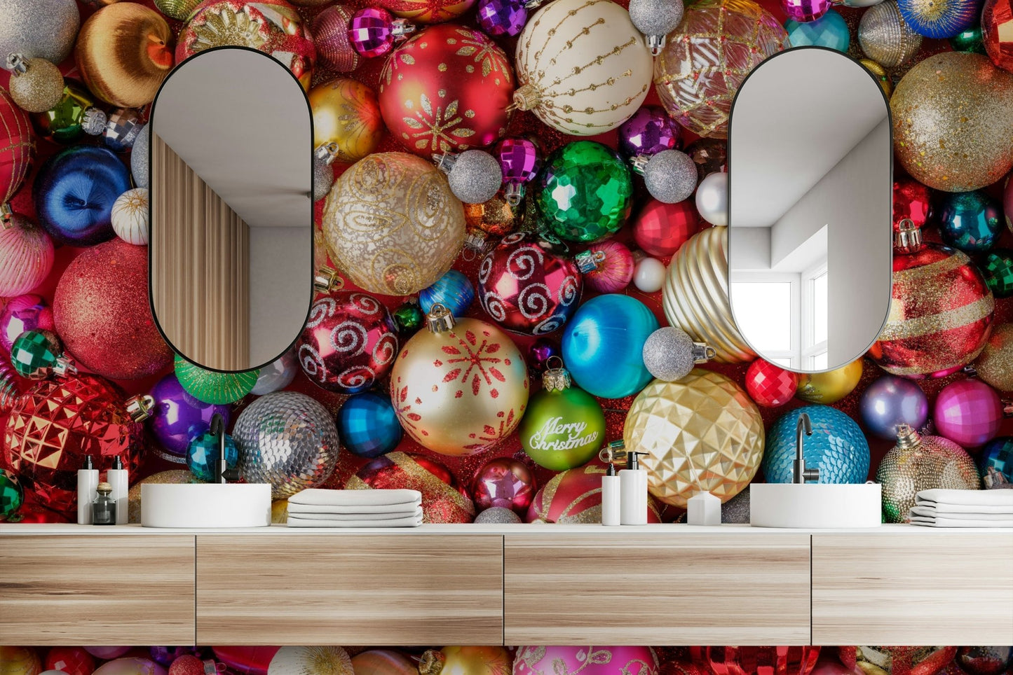 Decorative wall mural for festive seasons

