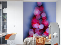 An artistic travel theme mural for home decor.

