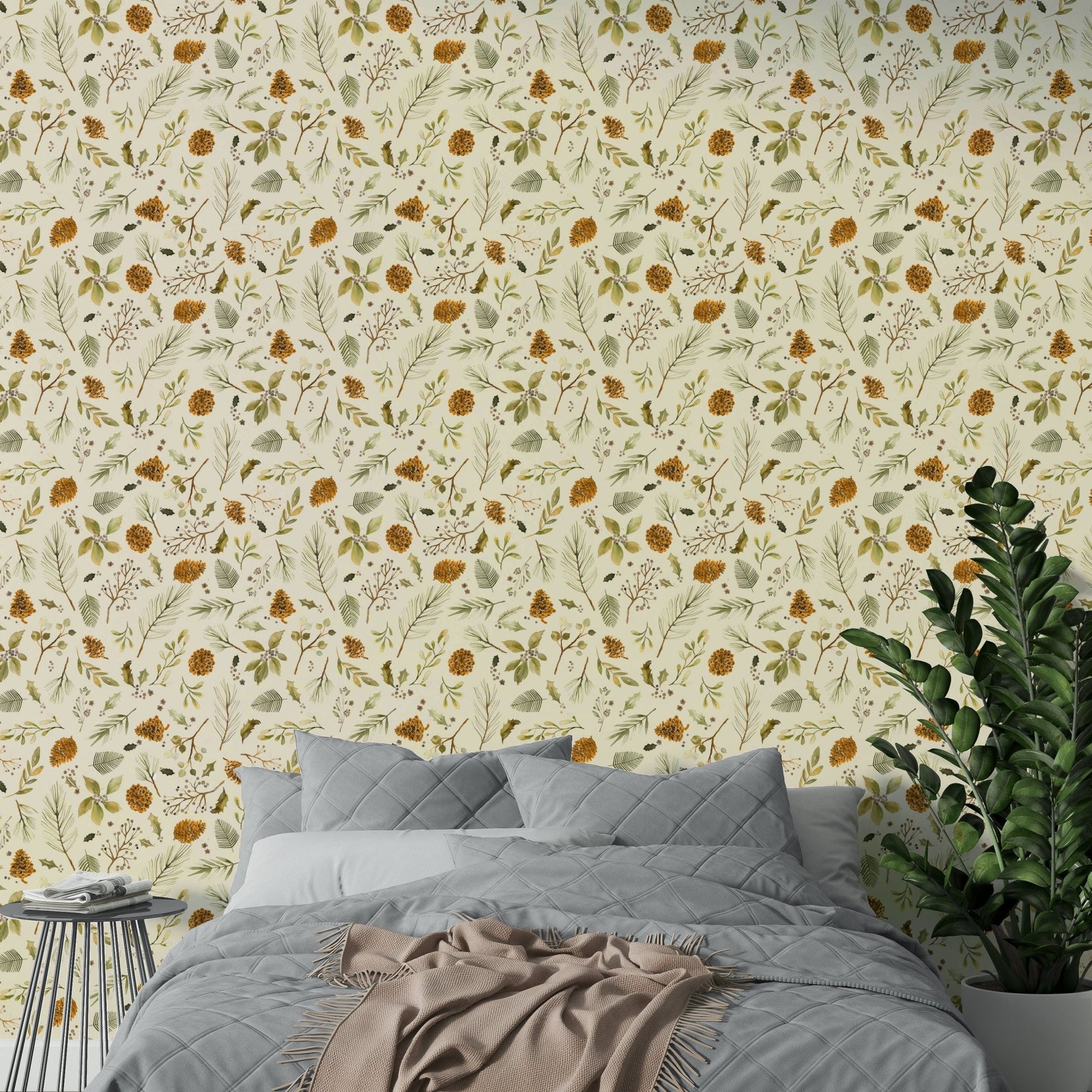 Cozy seasonal plant pattern

