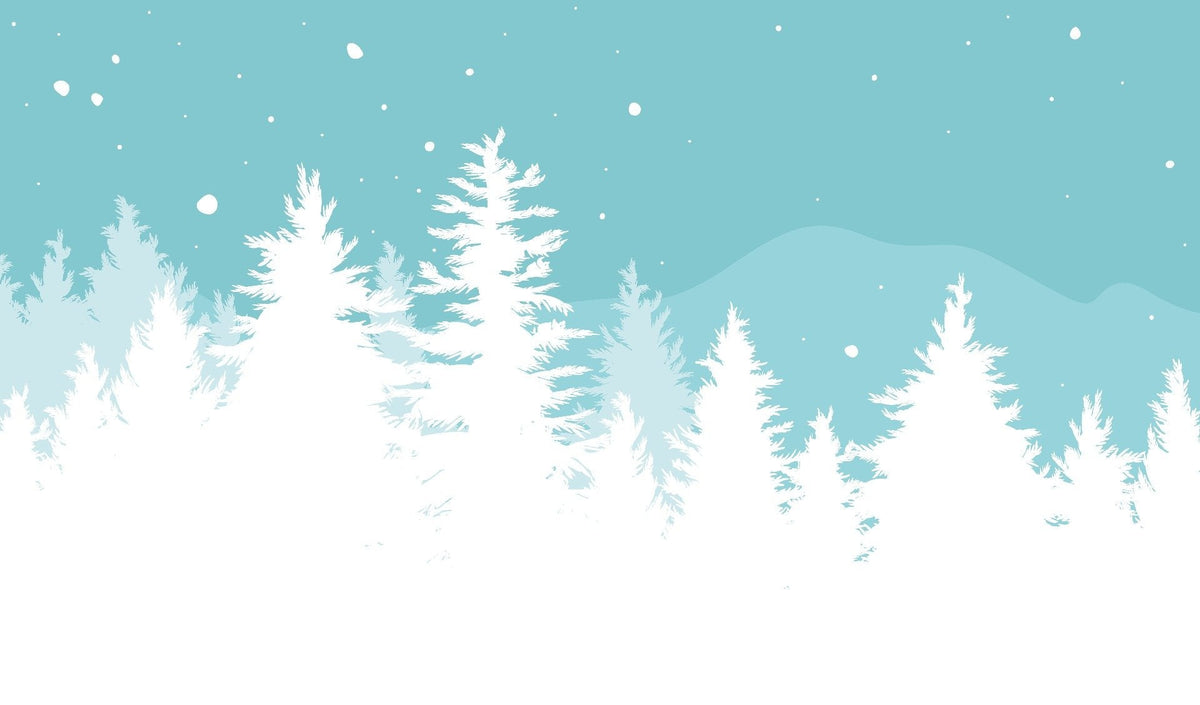 Frosted Pine Christmas Tree Wallpaper
