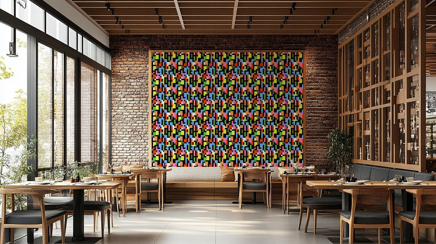 A classic geometric cube wallpaper for walls.


