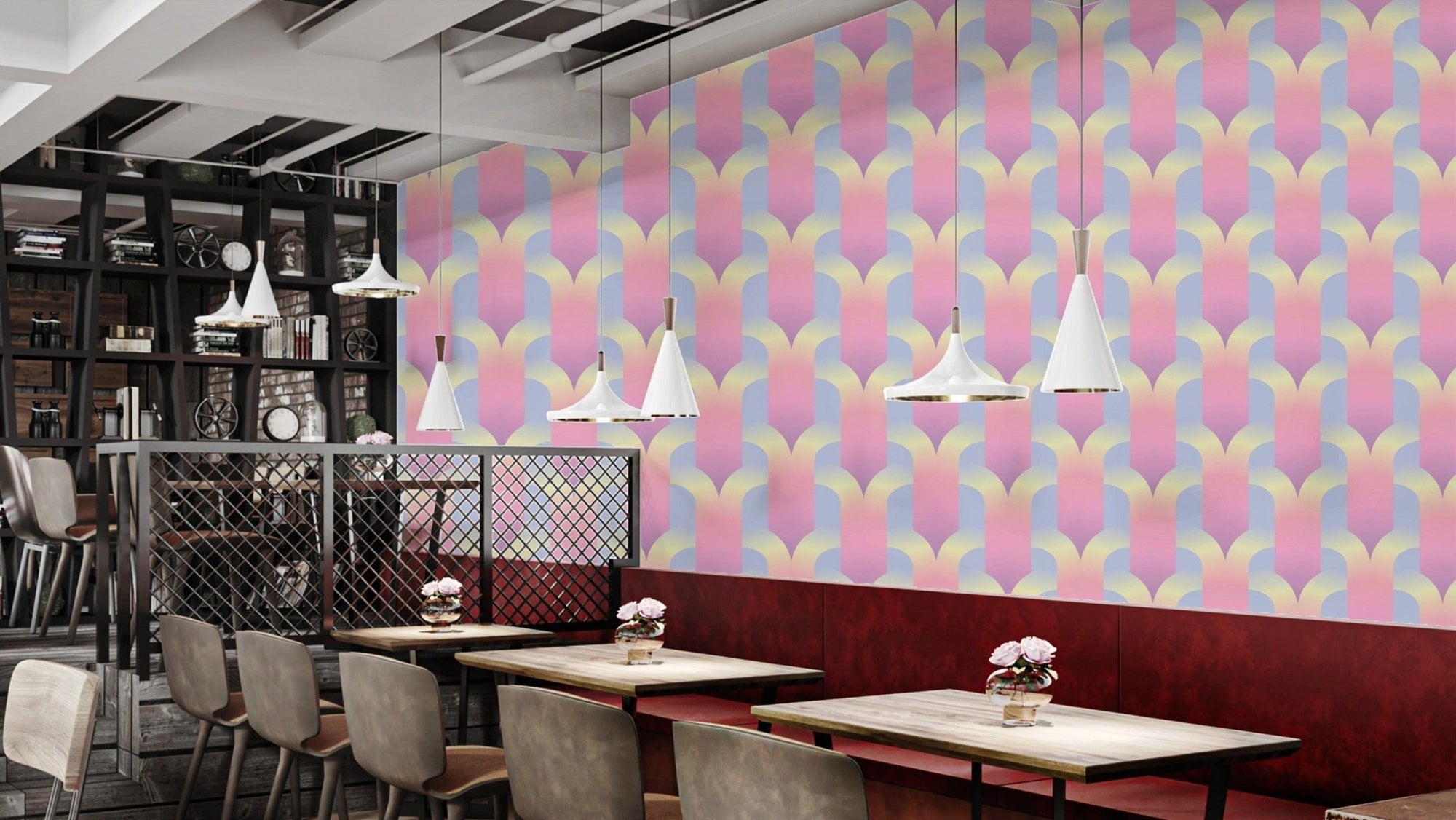 Chromatic Harmony Hues Wallpaper Mural, AN30
