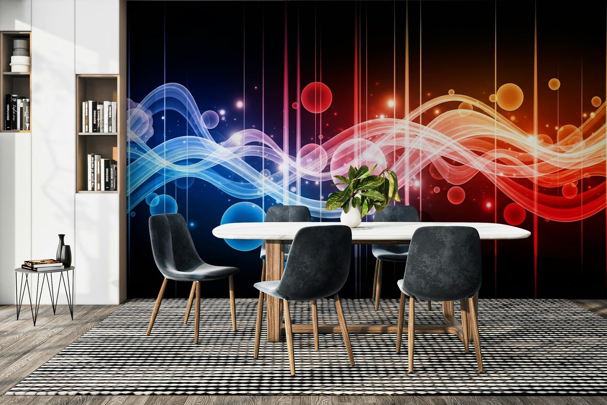 The style is artistic and dreamy, not a photograph.
