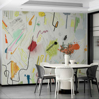 Easy-to-apply bold art wallpaper

