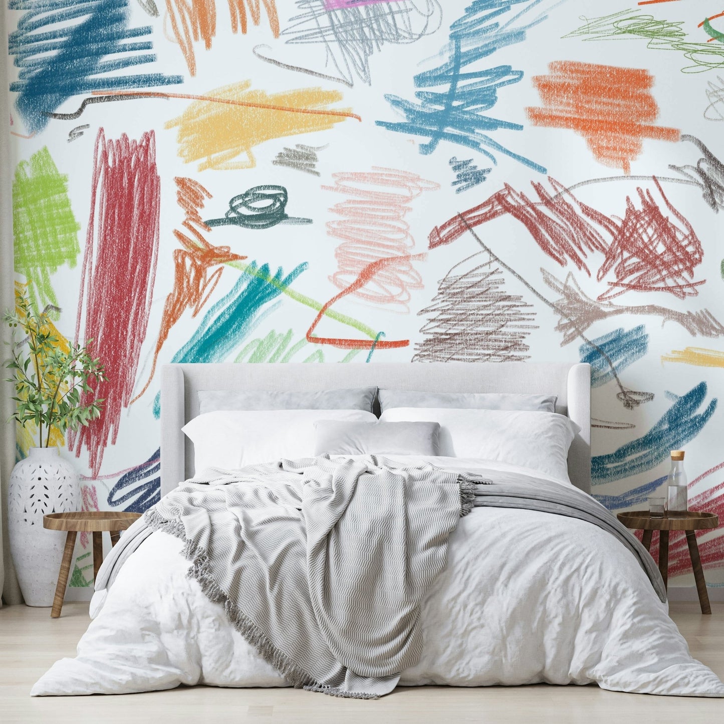 Artistic collage wall design

