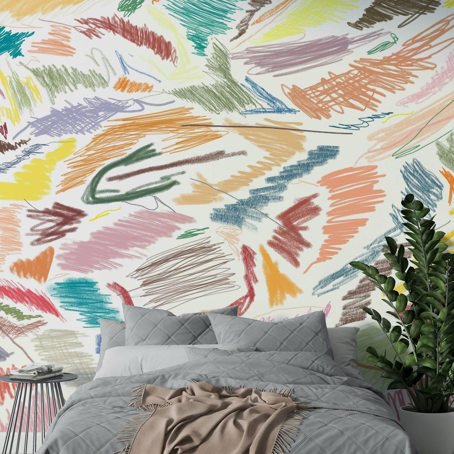 Bold modern art wallpaper for walls

