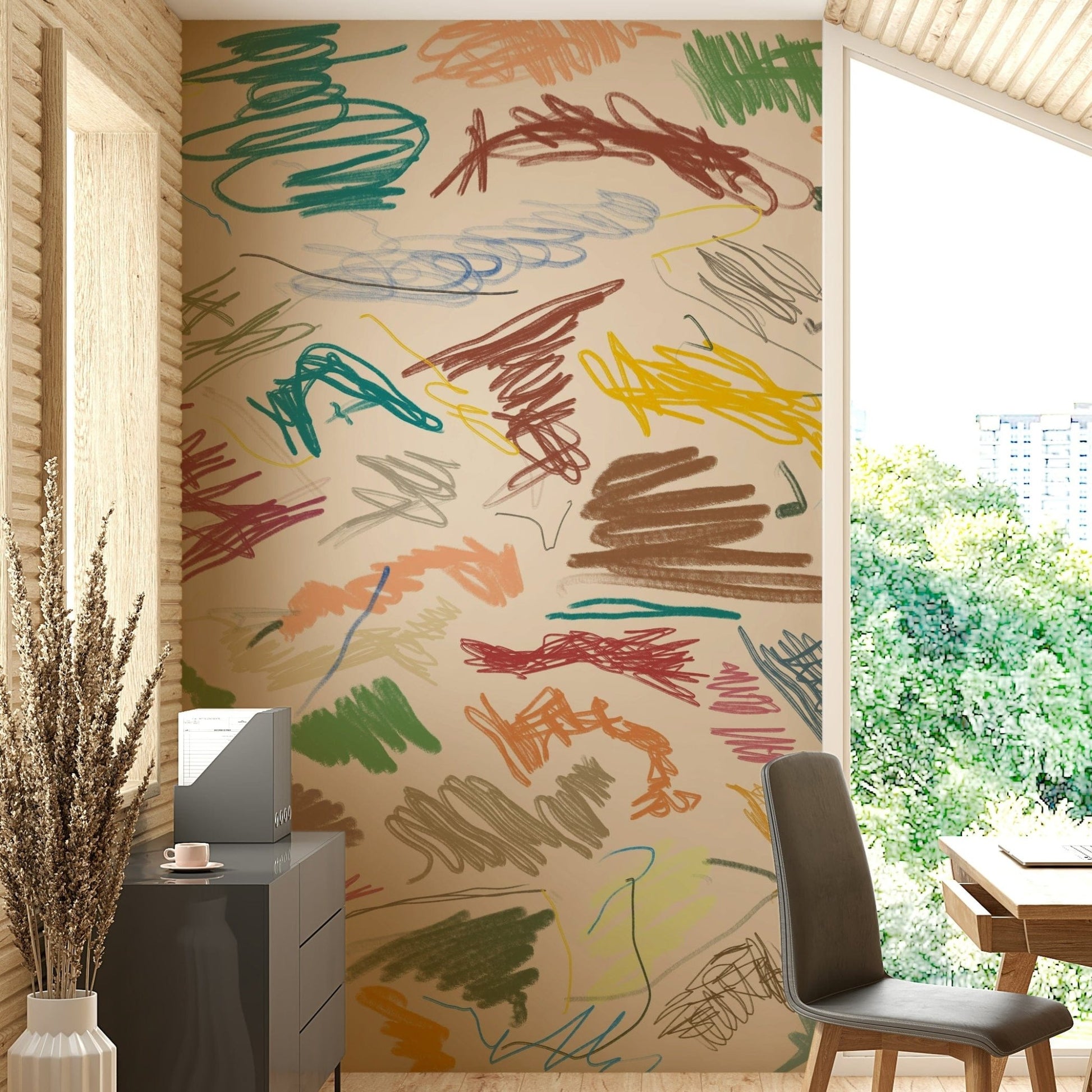 Colorful Cianfrusaglia wall mural for walls

