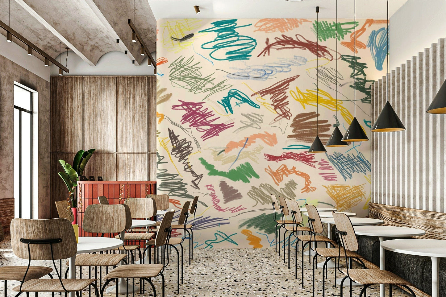 Abstract Cianfrusaglia design for wall decor

