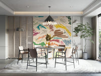 Modern Cianfrusaglia wall mural in vibrant tones
