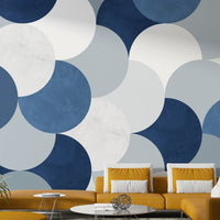 Neutral geometric wallpaper for walls

