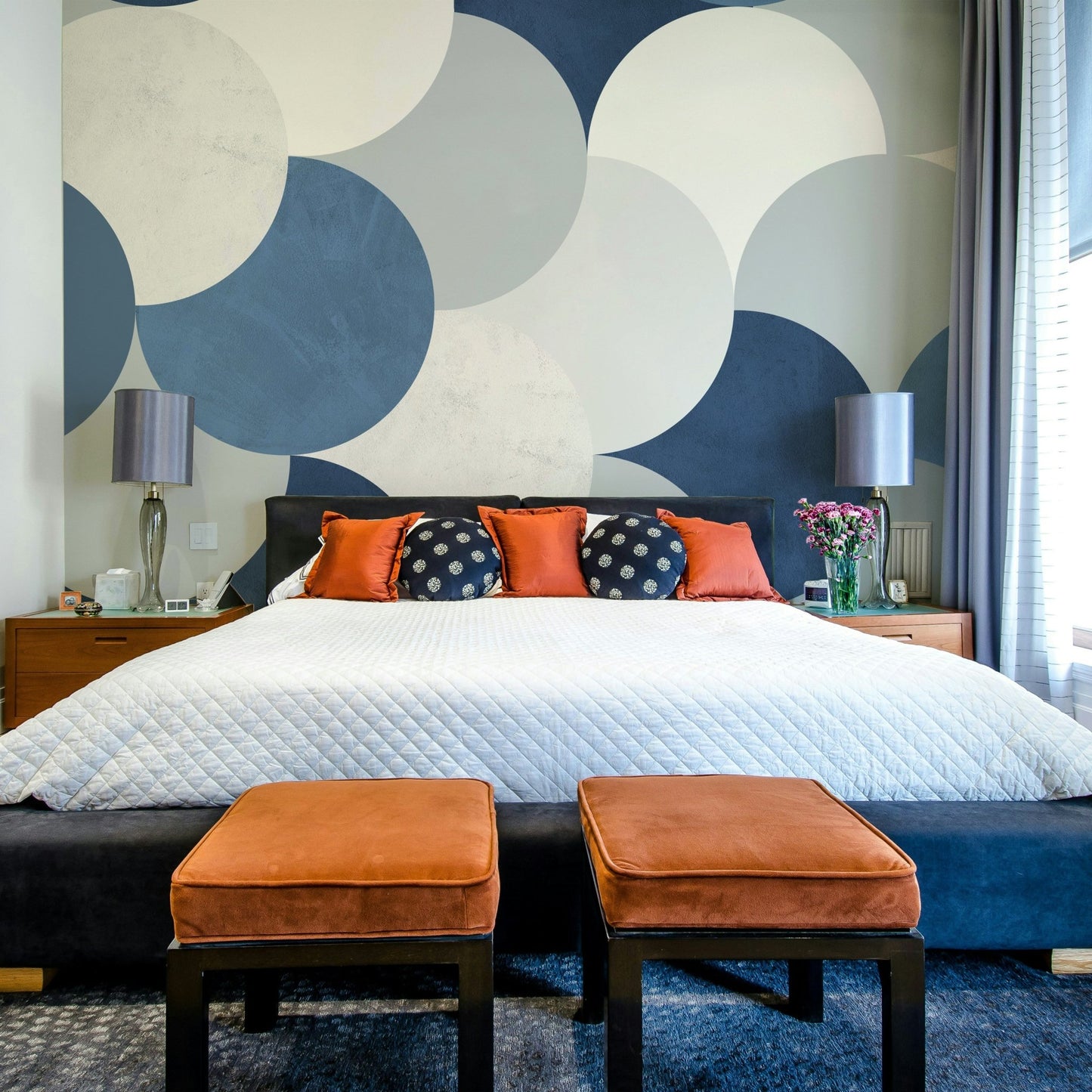 Modern abstract circle wallpaper

