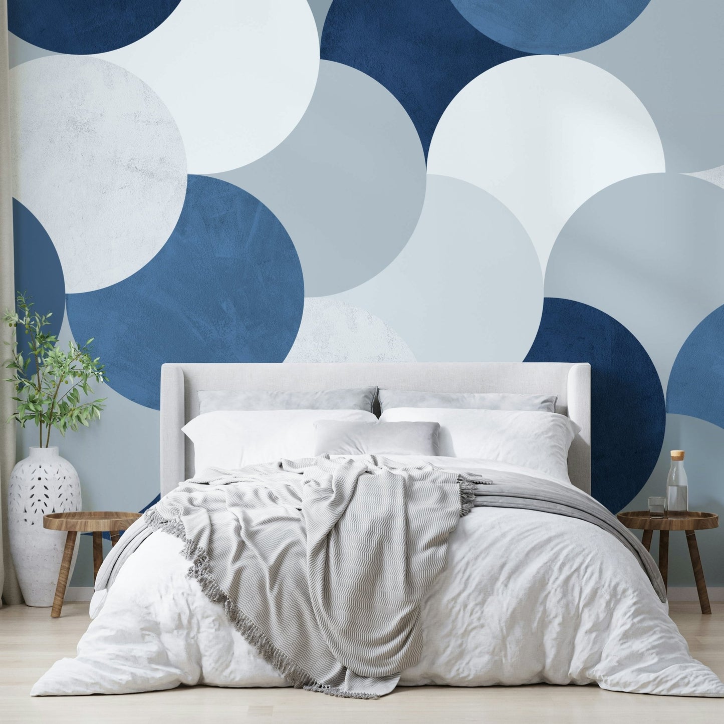 Mid-century modern circle wallpaper

