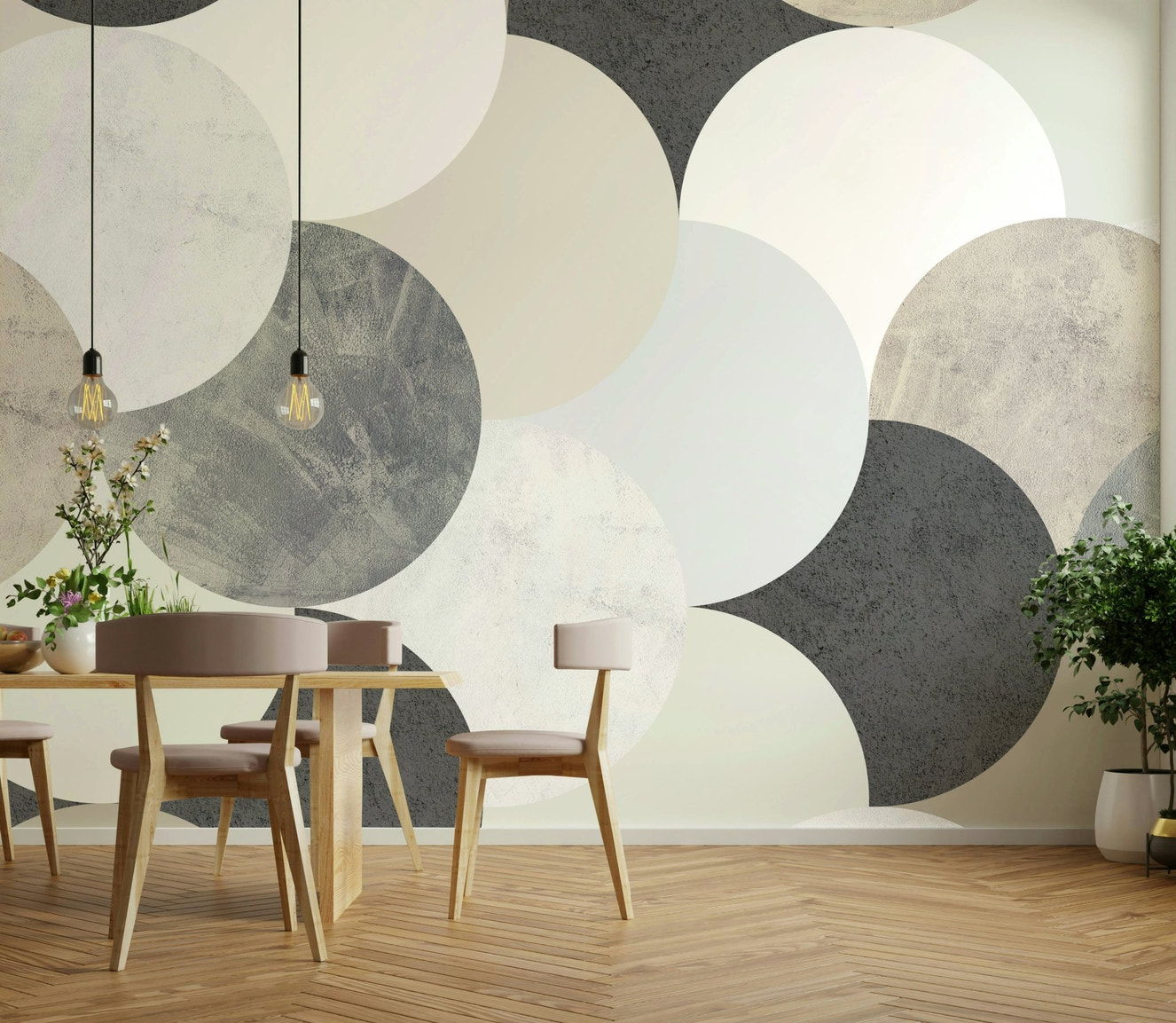 Circle Geometric wall mural


