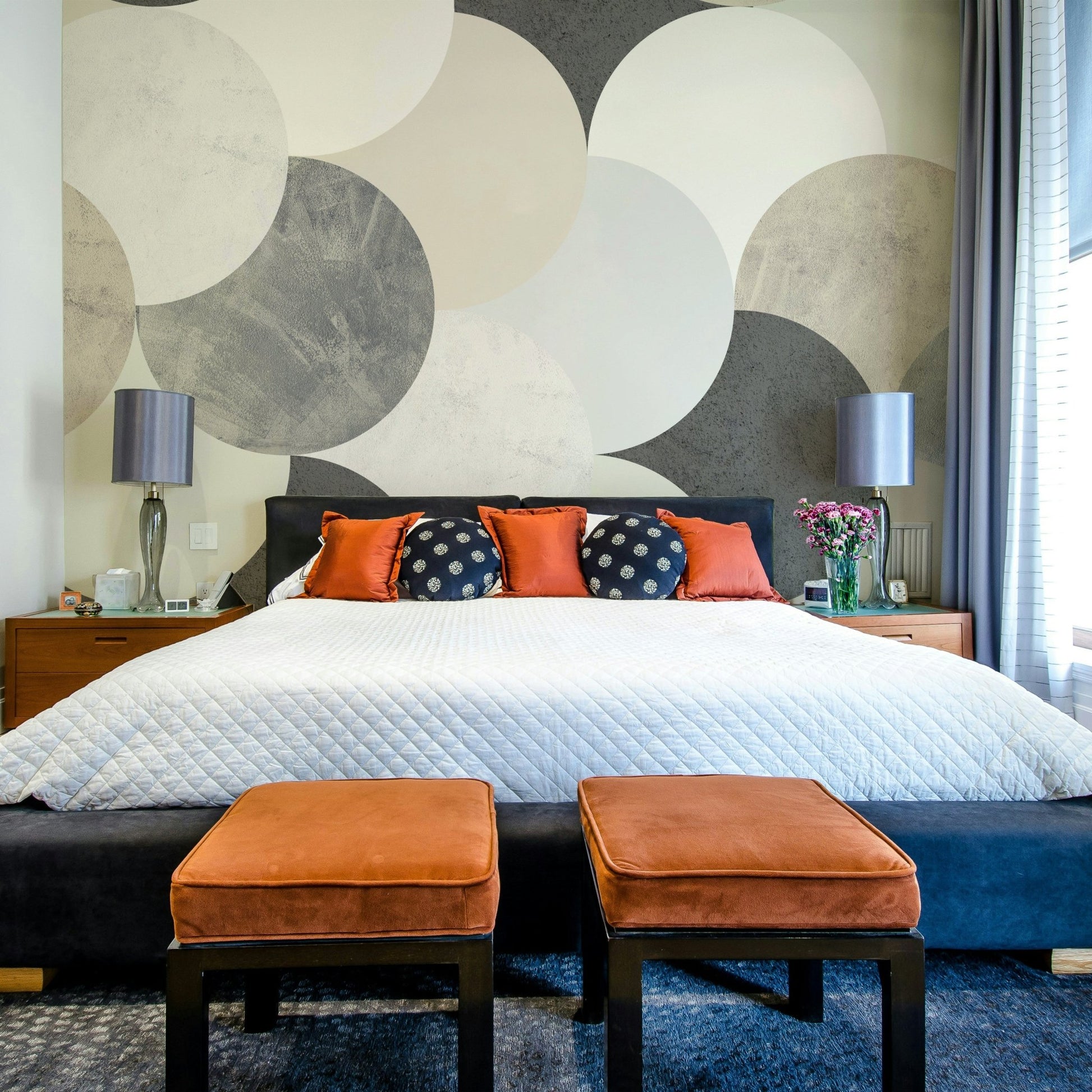 Contemporary circle wall mural
 GD560
