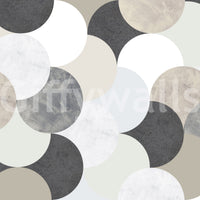 Wallpaper for walls with circle art GD560

