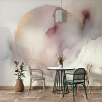 Embrace tranquility with Circle of Serenity mural art.

