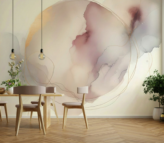 Circle of Serenity wall mural for peaceful interiors.

