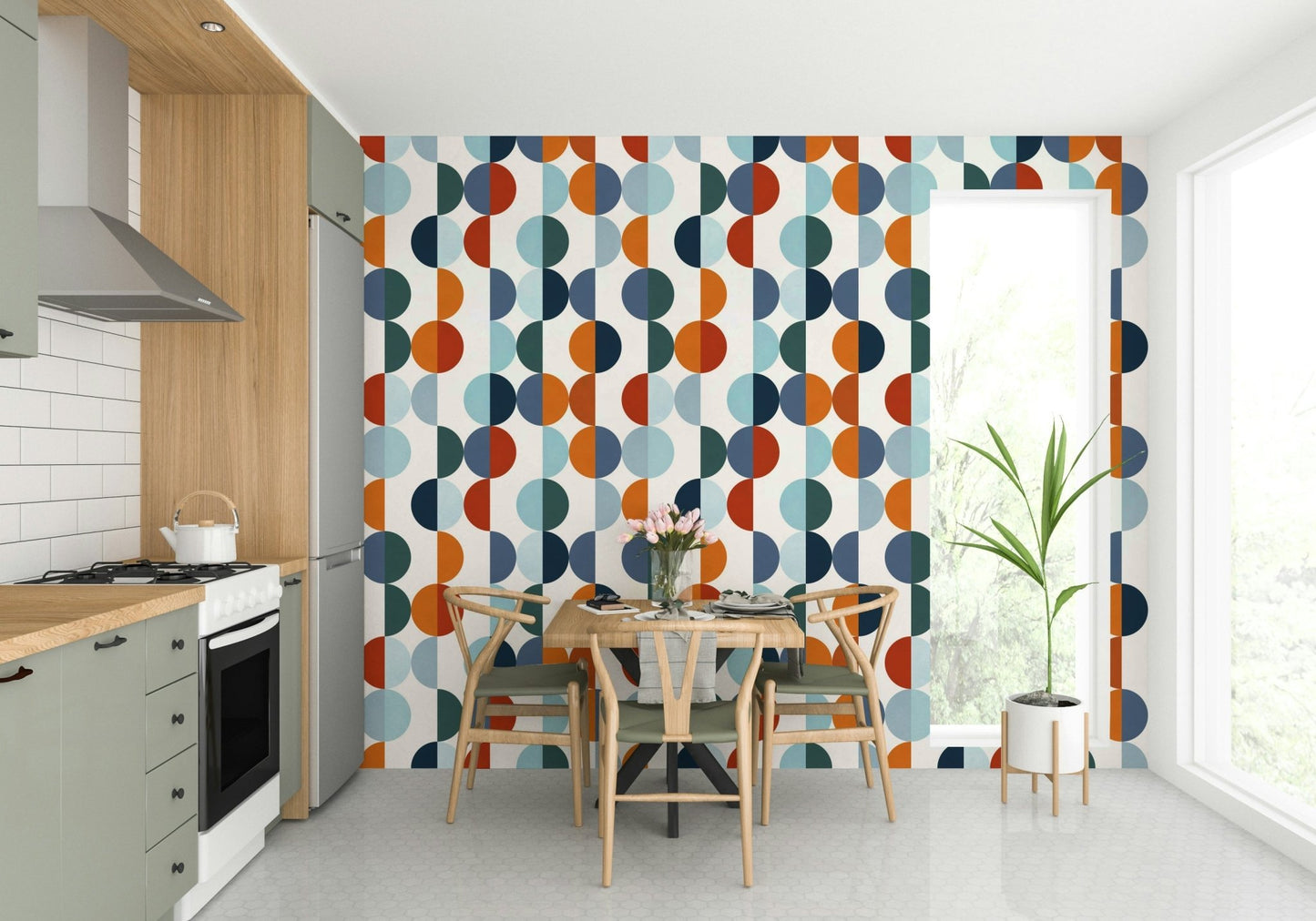 The wallpaper serves as a subtle yet stylish backdrop. GD3376, GD3377