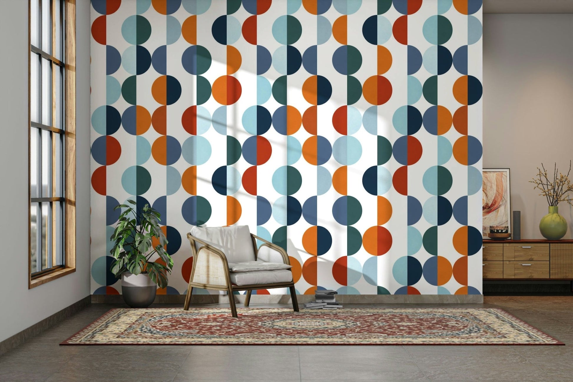 The wallpaper has a smooth, matte finish. GD3376, GD3377