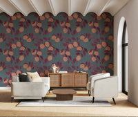 Citrus Bliss Wallpaper wallpaper mural with yellow and orange colours.