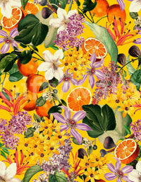 Citrus Blossom Burst Wallpaper⁠
