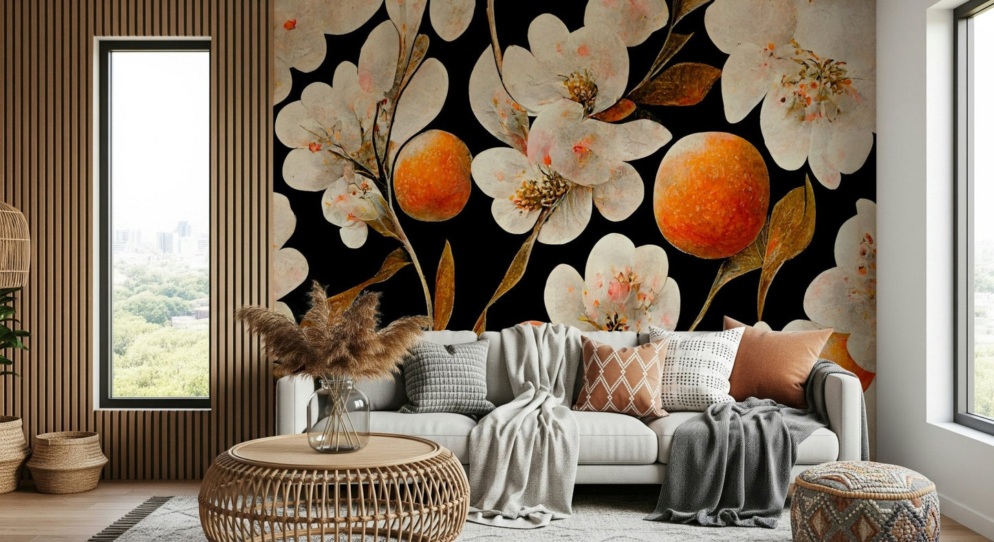 An artistic nature inspired mural for home decor., GD5303