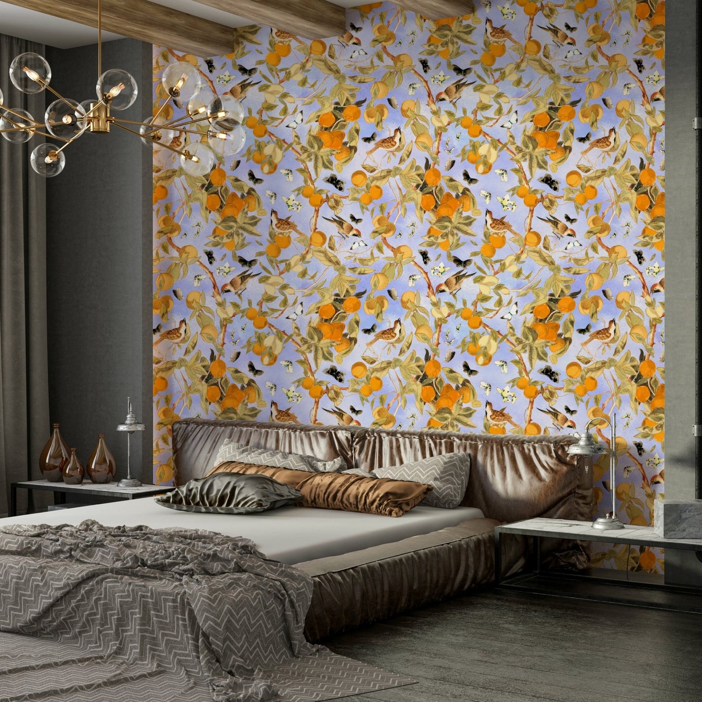 Citrus Serenade Wallpaper for a vibrant home

