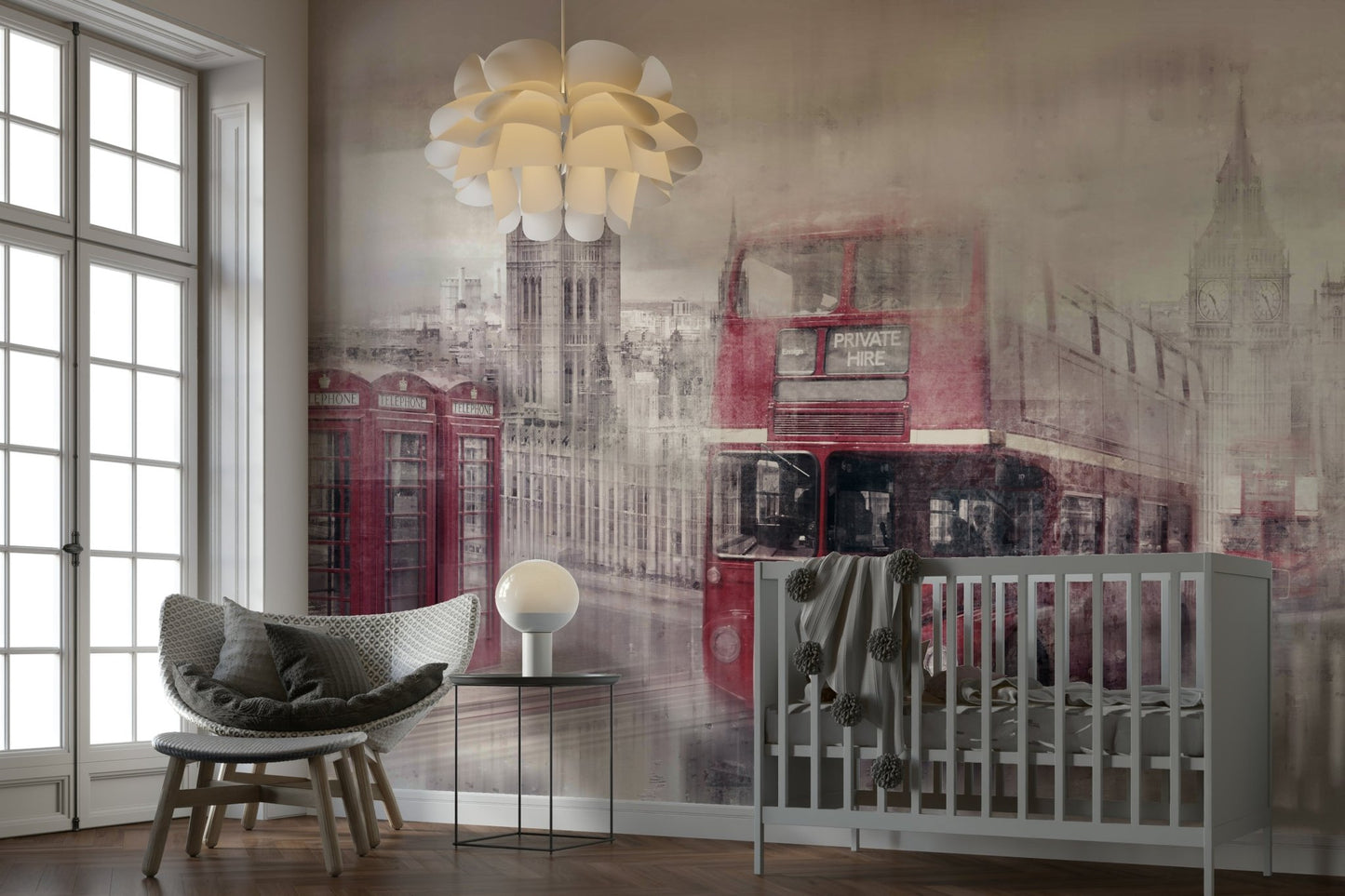 City-Art Westminster London mural with iconic views