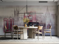Big Ben and Westminster Abbey in City-Art wall mural