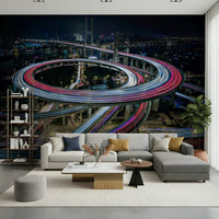 A contemplative gentle design wallpaper mural for a feature wall.