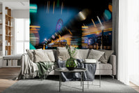 An artistic minimalist design mural for home decor.