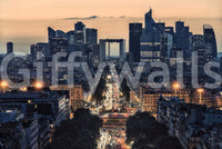 Majestic City of Lights wallpaper mural portraying city center., GD7498