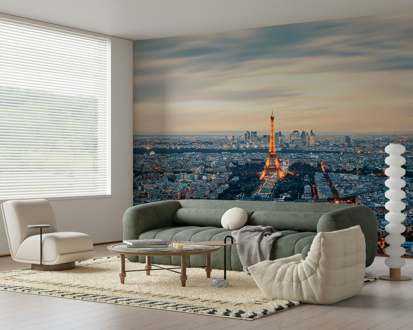 City of Lights Wall Mural