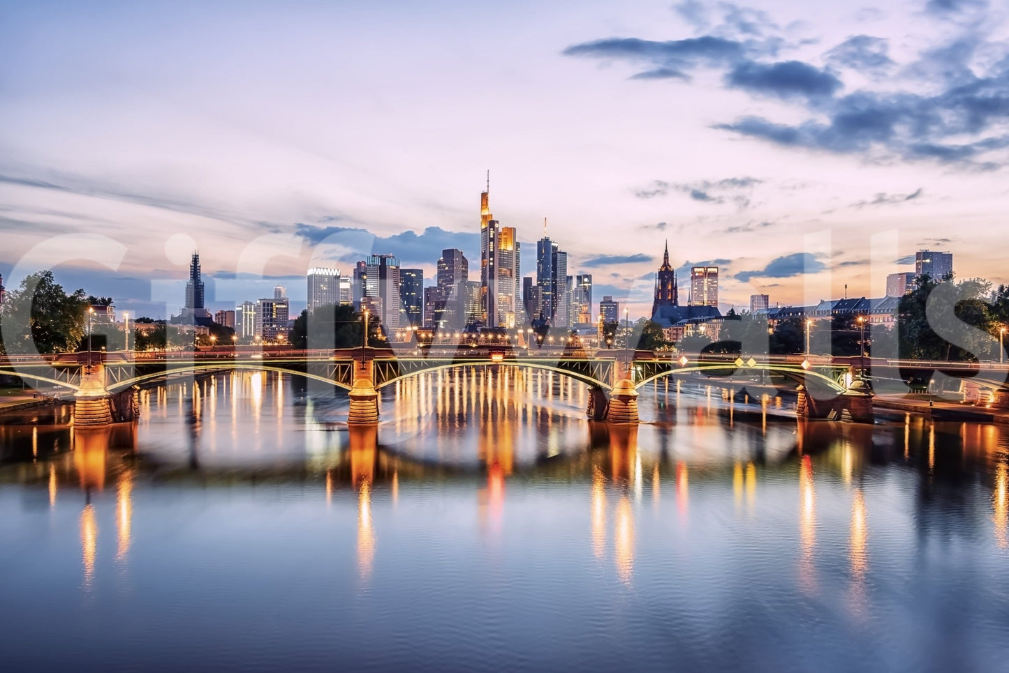 City Reflections Wall Mural