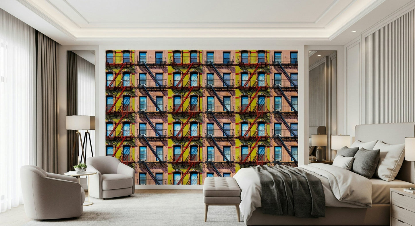 A classic abstract block wallpaper for walls.