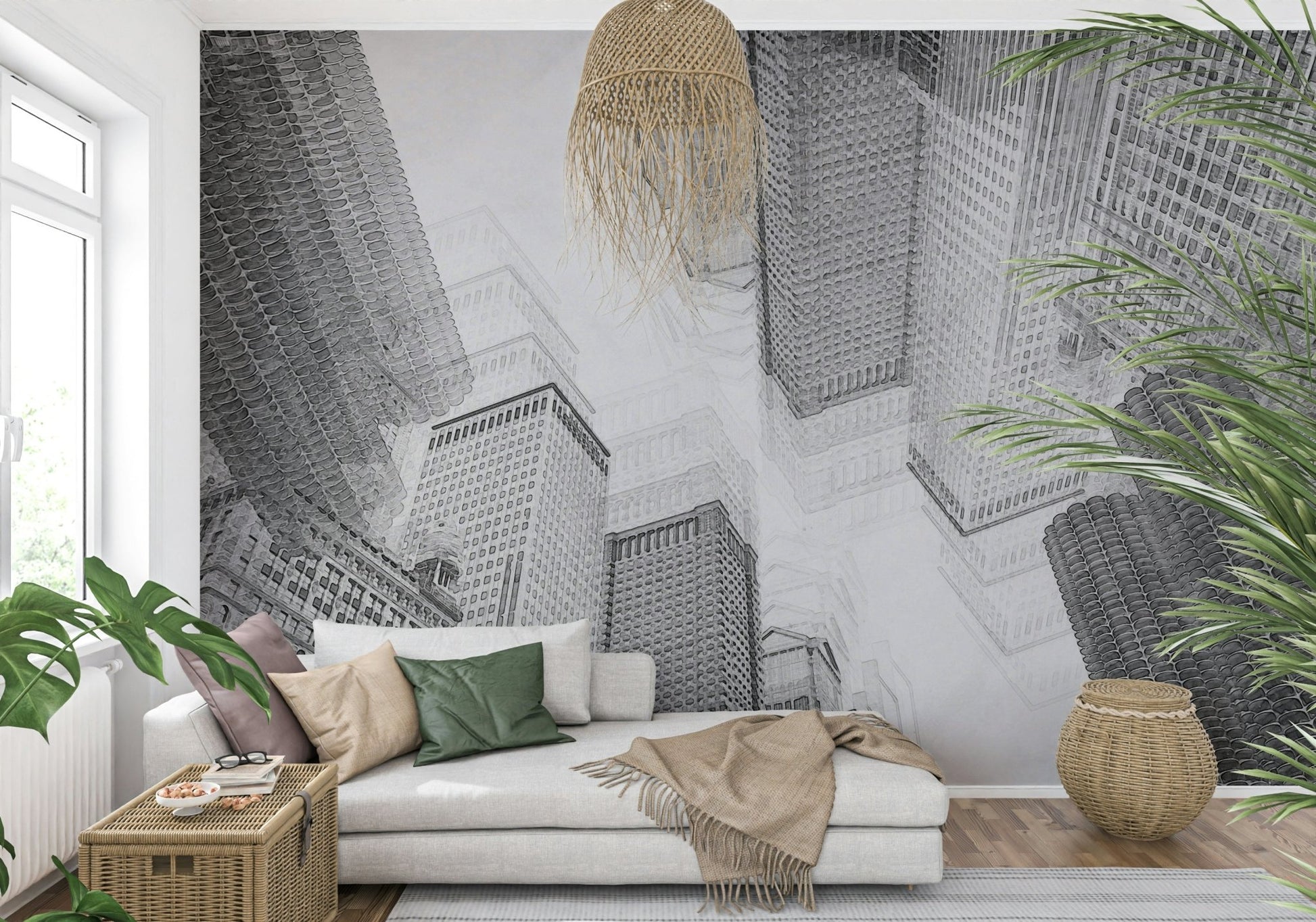 A classic abstract design wallpaper for walls.