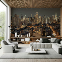 Cityscape Twilight Wall Mural