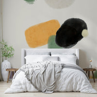 Taupe and ivory pattern wallpaper

