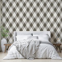 The background of the wallpaper is a light cream color.
