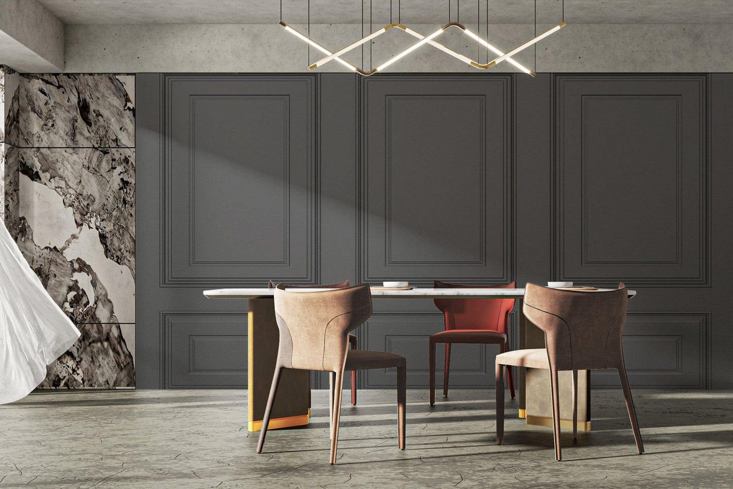 Classic Black Wooden Panel Wallpaper Mural - Giffywalls Lux-01