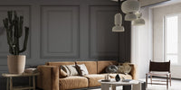 Classic Black Wooden Panel Wallpaper Mural - Giffywalls Lux-01