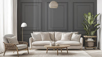 Classic black panel design wall mural Lux-01