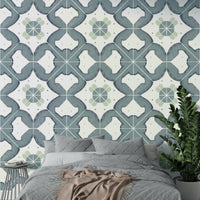 Close-up of classic blue tile pattern GD4373
