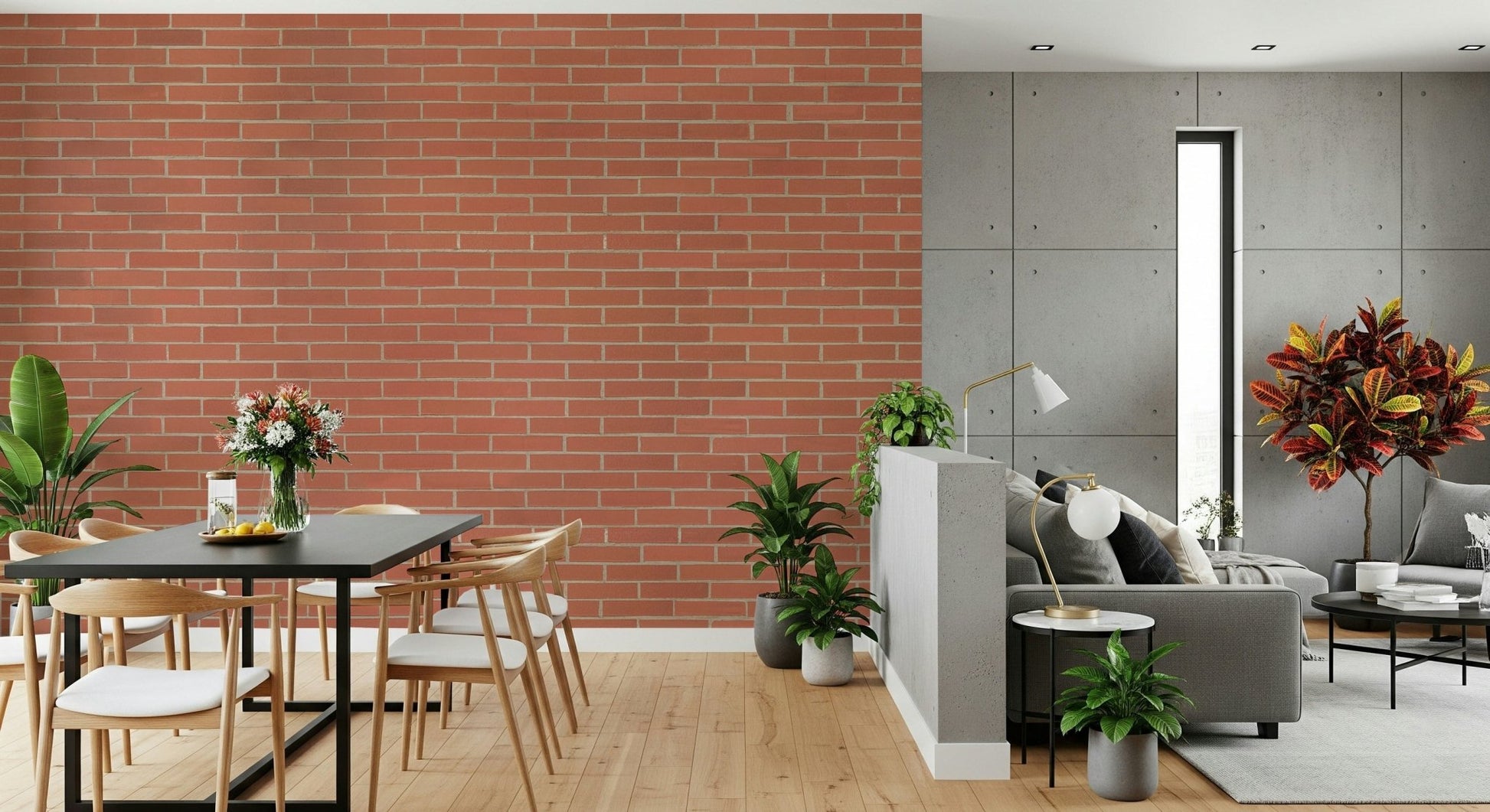 A classic brick texture wallpaper for walls.

