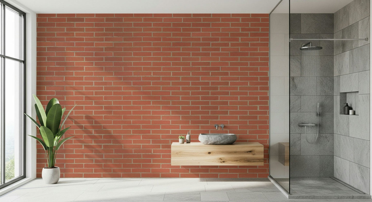 A beautiful classic brick texture wallpaper mural for a modern home.

