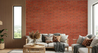 A beautiful modern brick wall mural for a living room.

