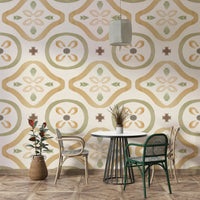 A full-wall mural showing a classic Italian-inspired pattern. GD4377
