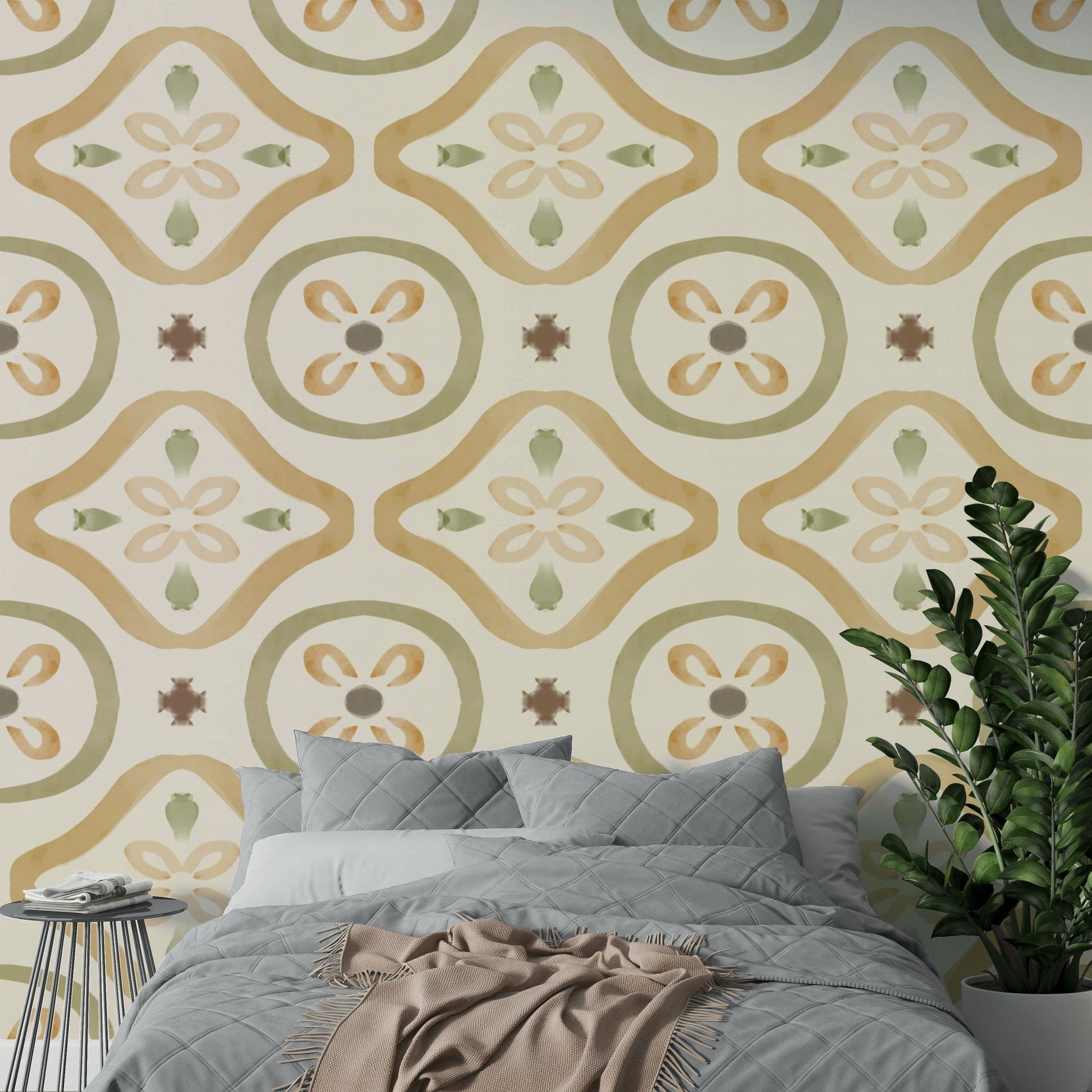 This wallpaper is suitable for a dining room, a living room, or a grand hallway. GD4377
