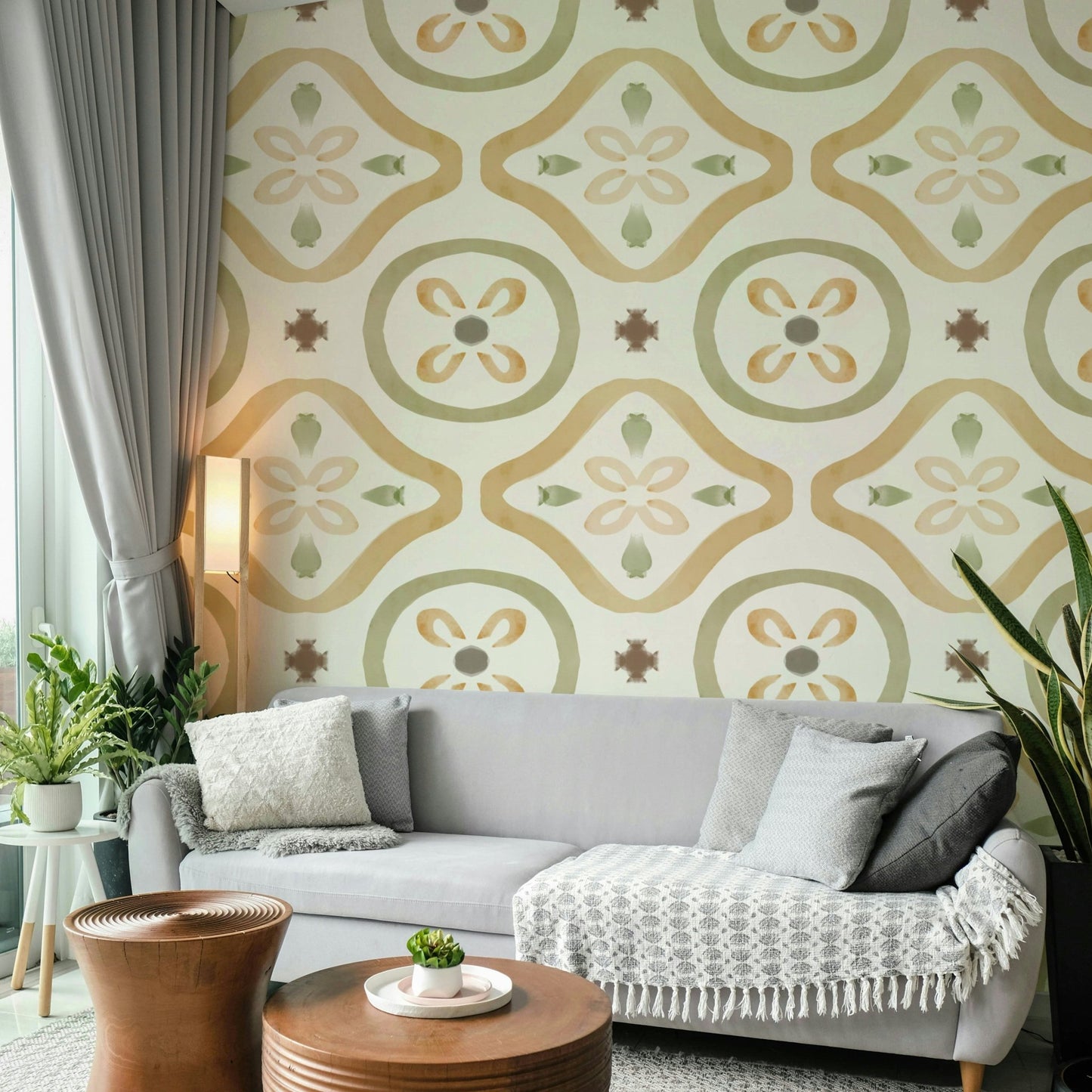 The color palette is muted, with soft shades of beige, gray, and dusty rose. GD4377
